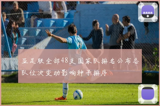 亚足联全部48支国家队排名公布各队位次变动影响种子排序